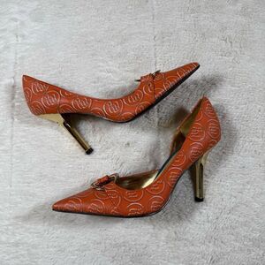 Vintage Y2K Rocawear Orange Pointed Women’s Heels